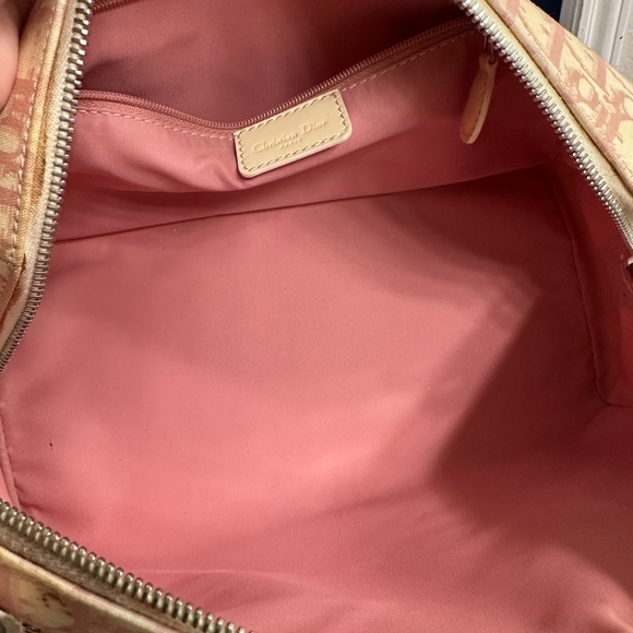 Vintage Y2K Dior Floral Pink and Cream Satchel - Picture 6 of 9